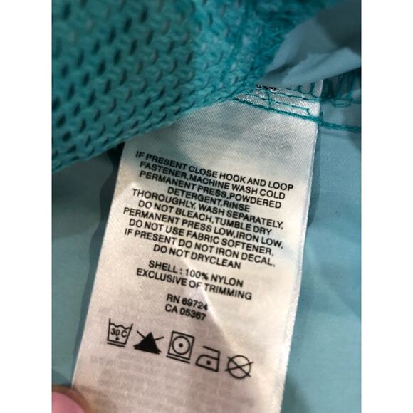 Columbia teal/purple girls windbreaker jacket size large - Picture 8 of 9